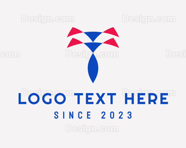 Tie Shirt Triangle Oval Logo
