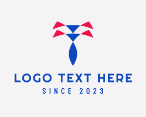 Tie Shirt Triangle Oval logo