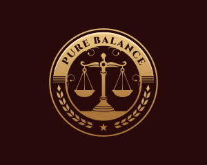 Justice Legal Scales logo design