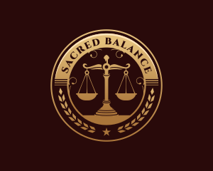 Justice Legal Scales logo design