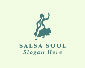 Salsa Lady Dancer  logo