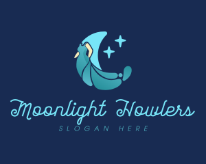 Gown Dress Moon logo design