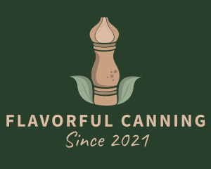 Leaf Pepper Mill logo design