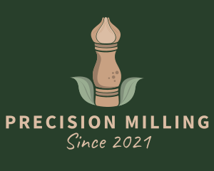 Leaf Pepper Mill logo design