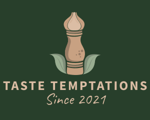 Leaf Pepper Mill logo design