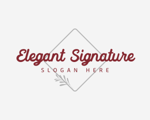 Elegant Retro Brand logo design