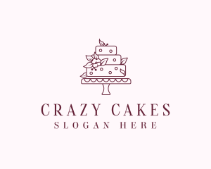 Floral Cake Patisserie logo design