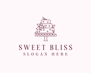 Floral Cake Patisserie logo design