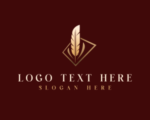Paper - Paper Writing Quill logo design