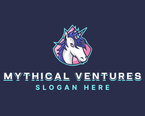 Unicorn Gaming Streamer logo design