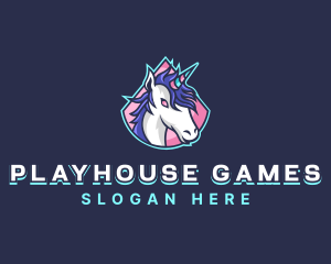 Unicorn Gaming Streamer logo design