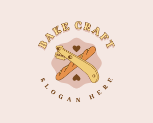 Baguette Baking Tool logo design