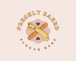 Baguette Baking Tool logo design