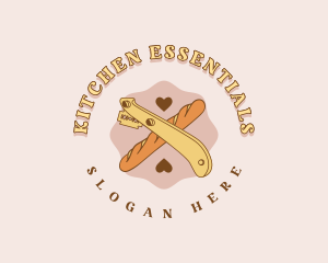 Baguette Baking Tool logo design