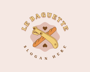 Baguette Baking Tool logo design