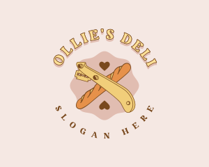 Baguette Baking Tool logo design