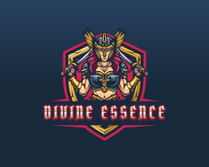 Female Goddess Valkyrie logo