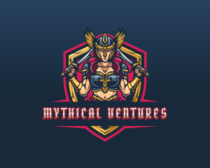 Female Goddess Valkyrie logo