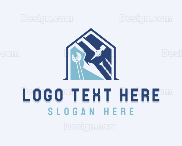 Construction Tools Repair Logo