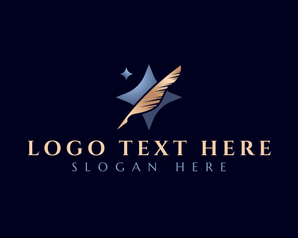 Writing logo example 3