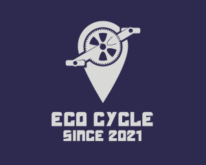 Bicycle Pedal Navigation  logo design