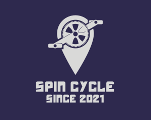 Bicycle Pedal Navigation  logo design