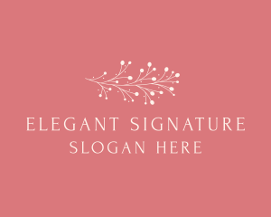 Elegant Floral Feminine logo design