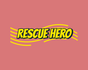 Cartoon Superhero Comic logo design