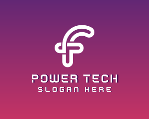 Programming Tech Developer Letter F logo