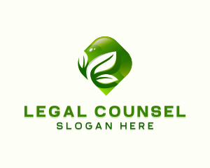 Eco Sustainable Leaf Logo