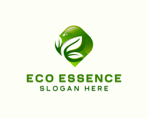 Eco Sustainable Leaf logo design