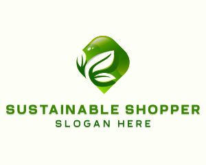 Eco Sustainable Leaf logo design