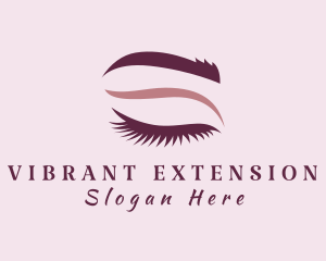 Woman Eyelash Extension logo design