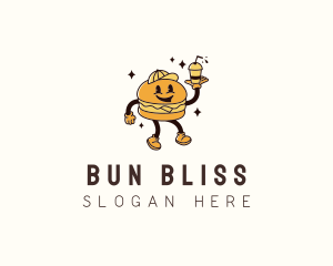 Burger Sandwich Waiter logo