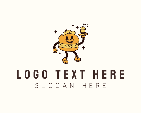 Cheeseburger logo example 2