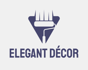 Paint Roller Decoration logo design