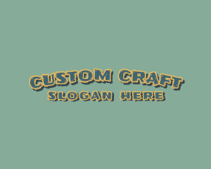 Grunge Texture Craft logo design