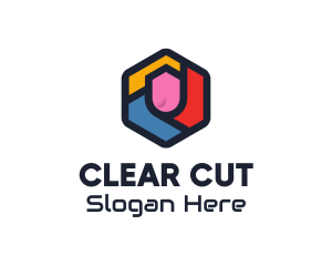 Colorful Hexagon Startup logo design