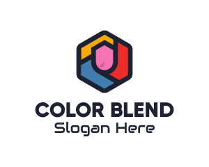 Colorful Hexagon Startup logo design