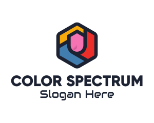 Colorful Hexagon Startup logo design