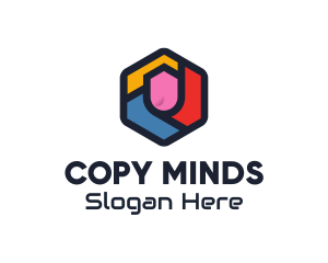 Colorful Hexagon Startup logo design