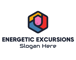 Colorful Hexagon Startup logo design