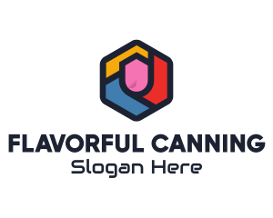 Colorful Hexagon Startup logo design