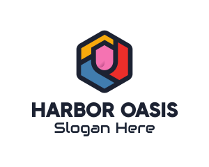 Colorful Hexagon Startup logo design