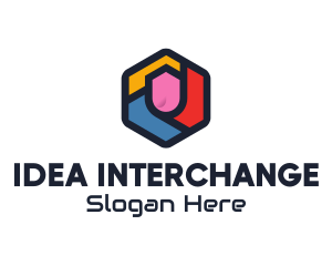 Colorful Hexagon Startup logo design