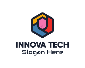 Colorful Hexagon Startup logo