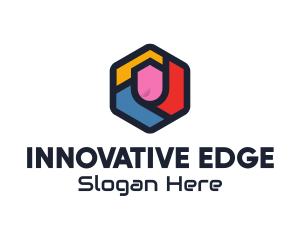 Colorful Hexagon Startup logo design