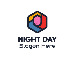 Colorful Hexagon Startup logo design