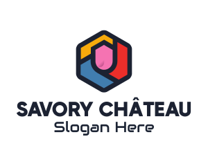 Colorful Hexagon Startup logo design