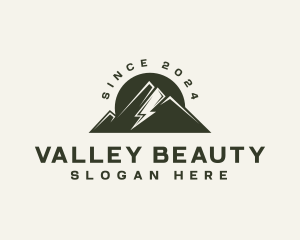 Mountain Lightning Hike logo design